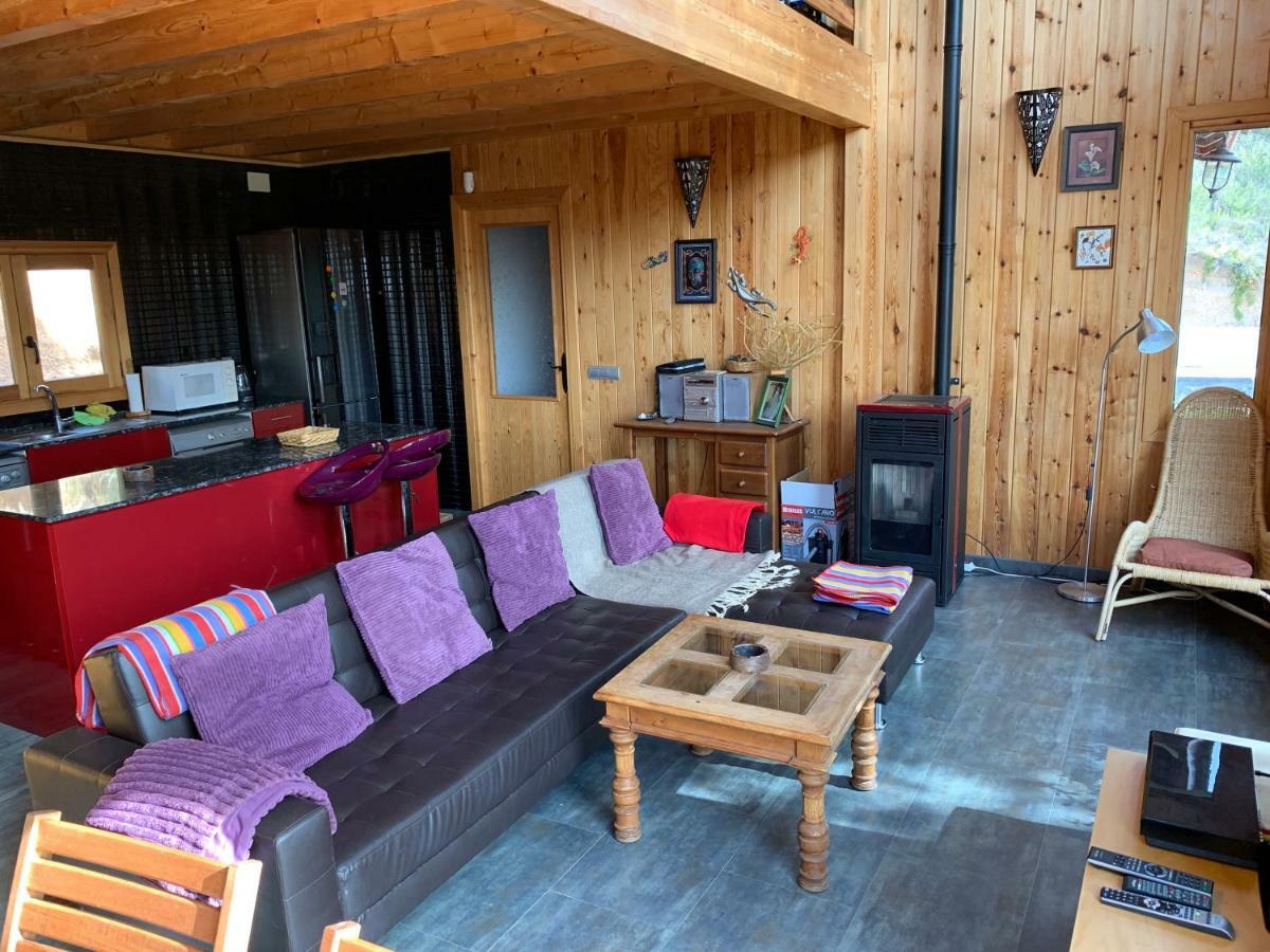 トリヨ Casa De Madera En Alto Tajoヴィラ エクステリア 写真